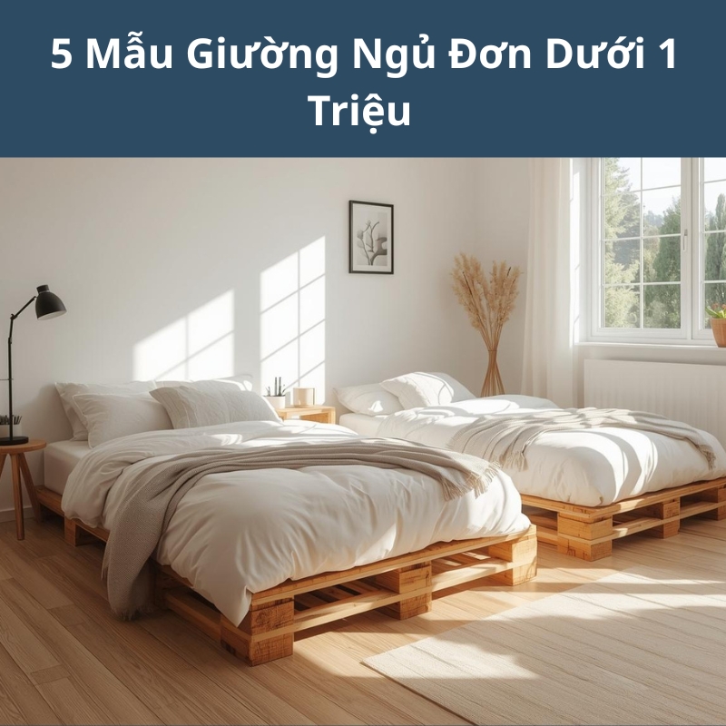 5 mẫu giường ngủ đơn giá rẻ dưới 1 triệu