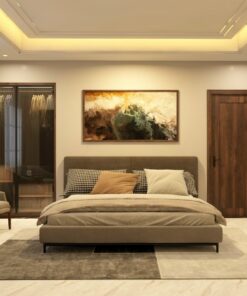 Combo Nội Thất Phòng Ngủ Phong Cách Hiện Đại Với Giường Bọc Nỉ