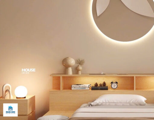 Giường Ngủ Bệt Bằng Gỗ Có Ngăn Kéo Thông Minh - MM9274 - Hình ảnh 5
