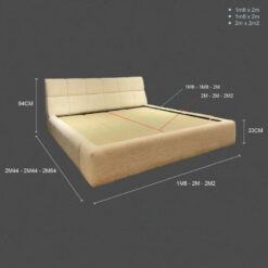 kích thước giường melisa