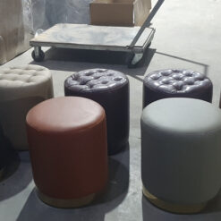 Ghế Đôn Tròn Trám Chân Mạ PVD_7