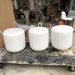 Ghế Đôn Tròn Trám Chân Mạ PVD_8