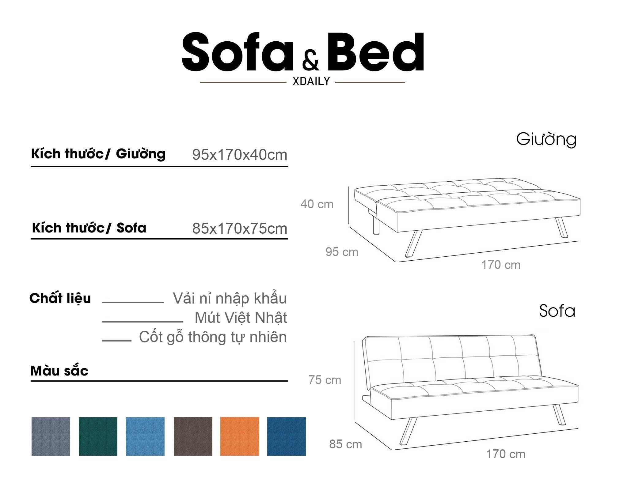 Ghế Sofa Bed Smart Daily _13