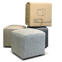 ghế đôn vuông màu xám nhập khẩu_5